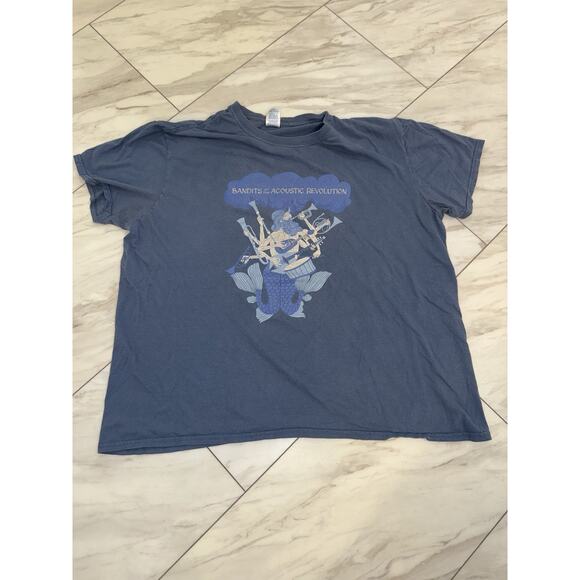 Vintage Y2K Bandits Of The Acoustic Revolution Graphic Band Tee Adult Size XL - Picture 1 of 4